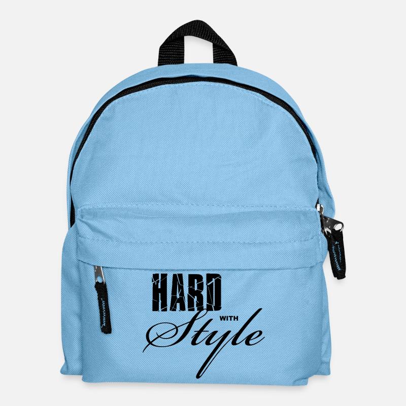 Hard with Style - Kinder Rucksack - Hellblau