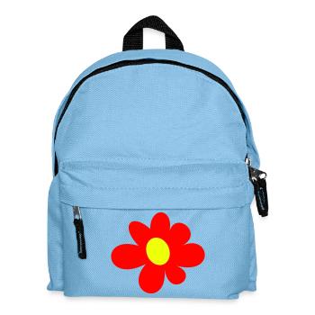 Blume - Kinder Rucksack - Hellblau - Vorne