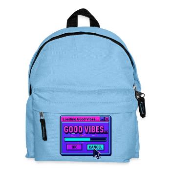 Good Vibe Loading Digital Art - Kids' Backpack - light blue - Front