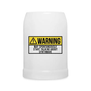 Synthwave - Beer Mug - white - Front
