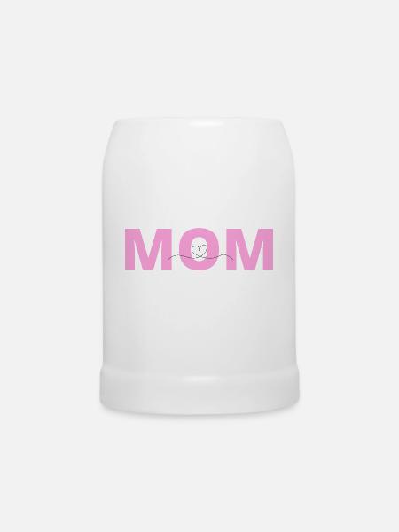 Mom - Bierkrug - Weiß