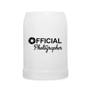 Photographer - Bierkrug - Weiß - Vorne