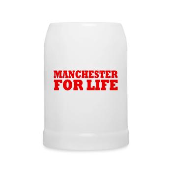 MANCHESTER - Bierkrug - Weiß - Vorne
