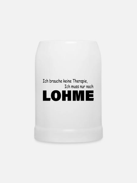 Therapie LOHME - Bierkrug - Weiß