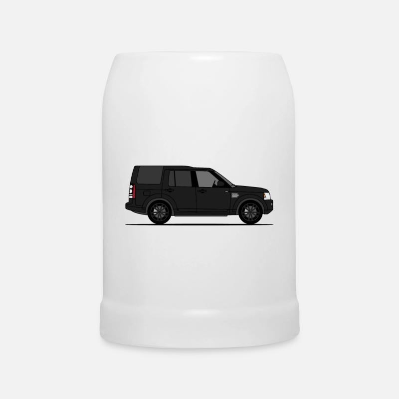 Discovery 4 Black - Beer Mug - white