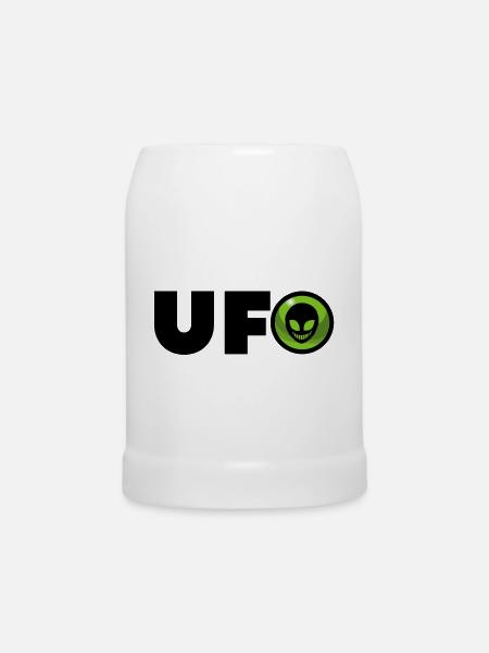 Alien Alien-Logo - Bierkrug - Weiß