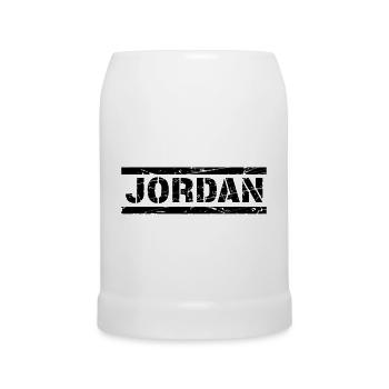 Jordan river - Beer Mug - white - Front