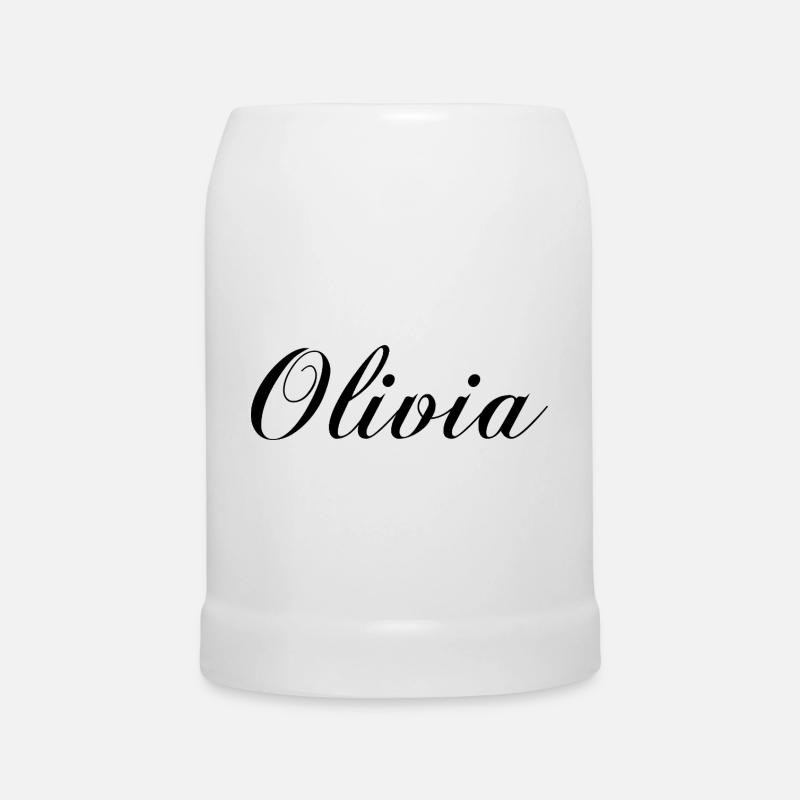 Olivia - Bierkrug - Weiß