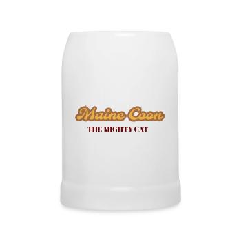 Maine Coon - The mighty Cat - Chope en céramique - blanc - Devant