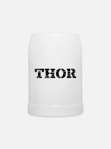 Thor - Bierkrug - Weiß