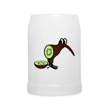 Kiwi - Chope en céramique - blanc - Devant