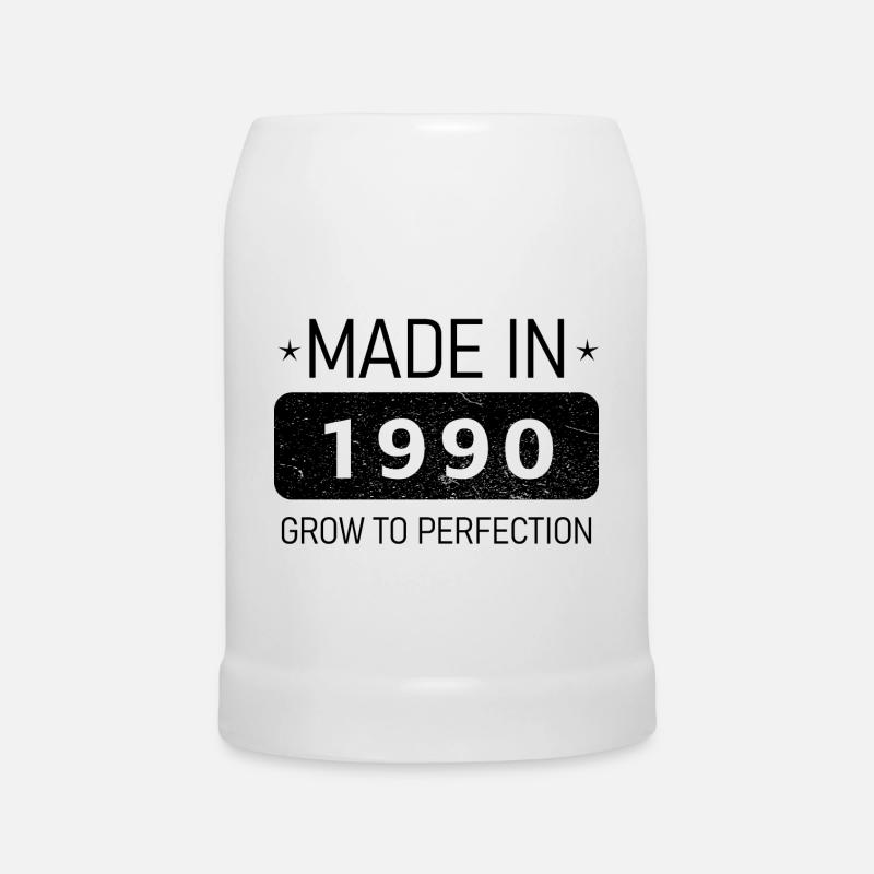 Made in 1990 – Vintage Style - Beer Mug - white
