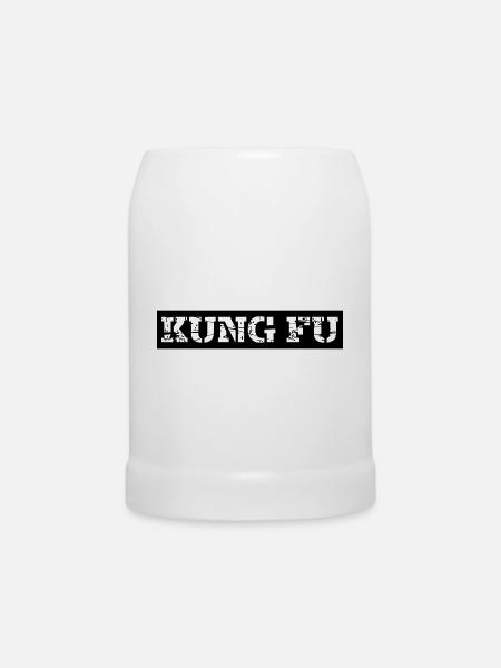 Kung Fu - Bierkrug - Weiß