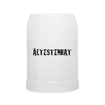 Ältestenrat | Stamm | alter | Rente | Rentner - Beer Mug - white - Front