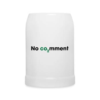 No CO2 Comment – Saubere Energie Statement - Bierkrug - Weiß - Vorne