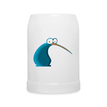 Oiseau Cartoon de Nouvelle-Zélande Kiwi - Chope en céramique - blanc - Devant