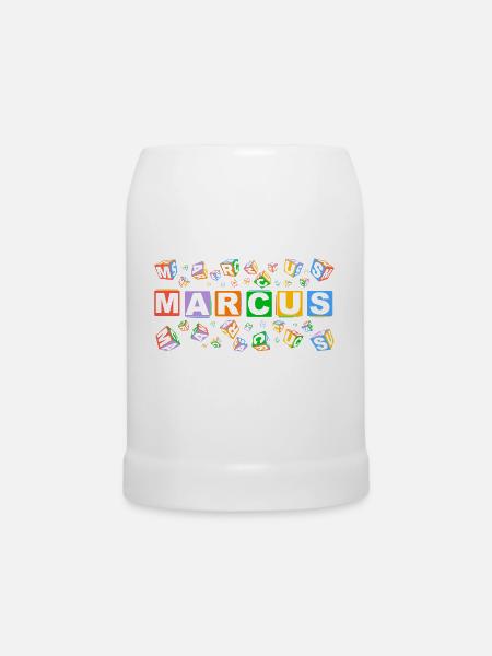 MARCUS colourful cubes - Bierkrug - Weiß