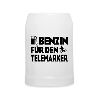 Benzin Telemarker - Bierkrug - Weiß - Vorne