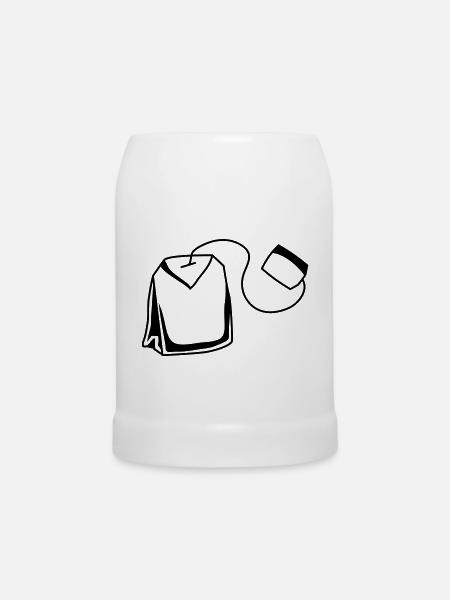 teebeutel - Bierkrug - Weiß