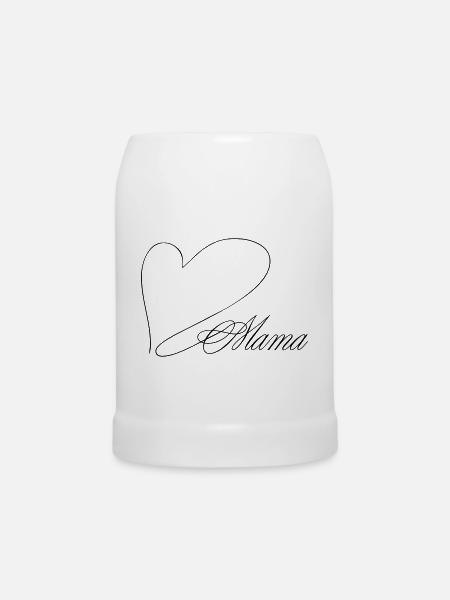 Mama - Bierkrug - Weiß