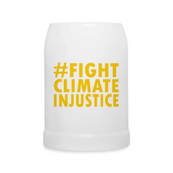 Fight climate injustice - Chope en céramique - blanc - Devant