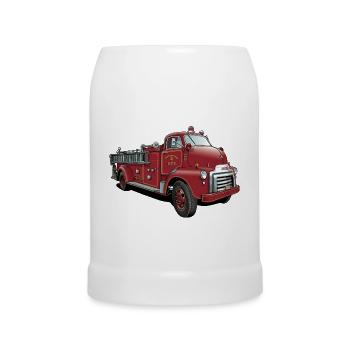 Fire Brigade from USA - Beer Mug - white - Front