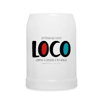 I'm crazy - Beer Mug - white - Front