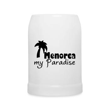 Menorca Paradise - Beer Mug - white - Front