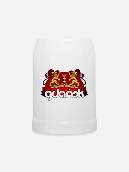Danzig - Polen - Bierkrug - Weiß