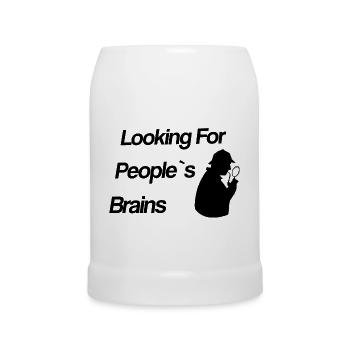 Looking For People’s Brains - Sherlock - Chope en céramique - blanc - Devant