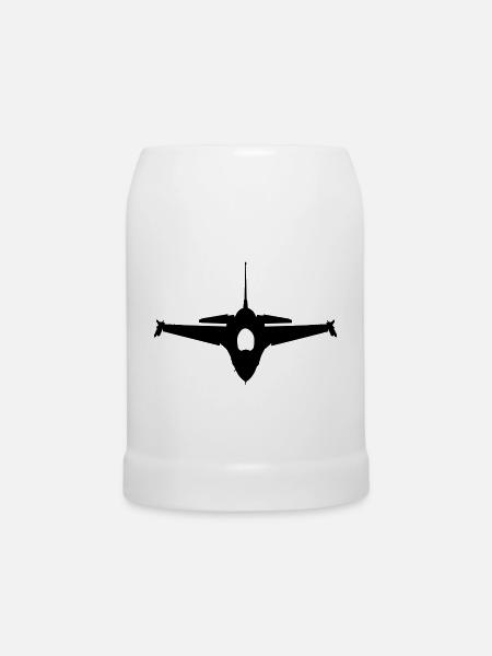 Flugzeug - Bierkrug - Weiß