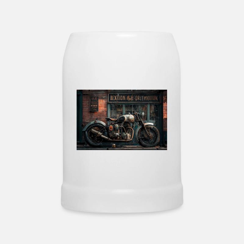 Old Bike [3] - Beer Mug - white