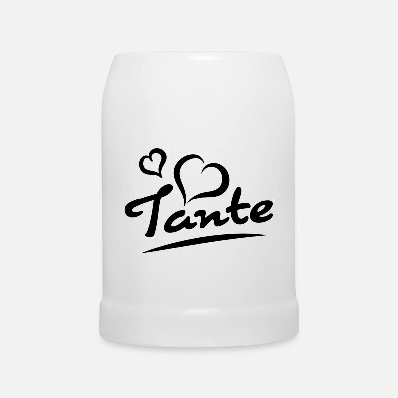 Tante - Bierkrug - Weiß