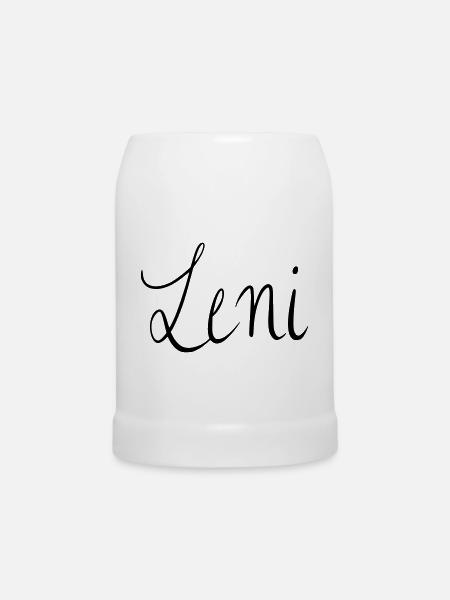 Leni - Bierkrug - Weiß