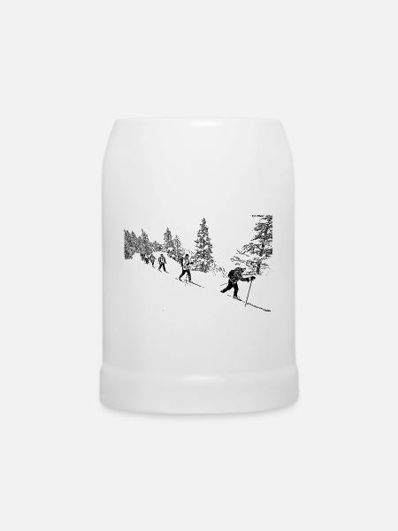 SKI - Bierkrug - Weiß