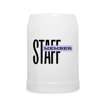 STAFF Member - Team Personnel - ORGA - Staff - Beer Mug - white - Front