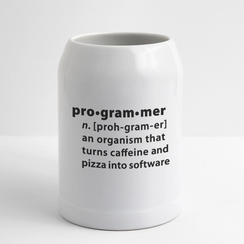Programmdefinition - die Definition Programmer Bierkrug