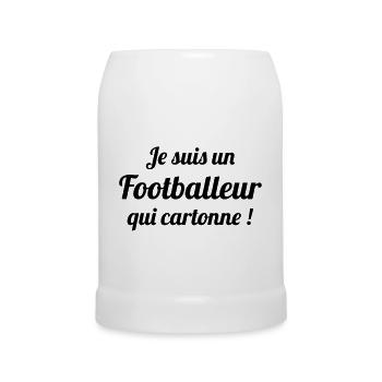 Football / Fußball / Soccer / Fútbol / Calcio - Bierkrug - Weiß - Vorne