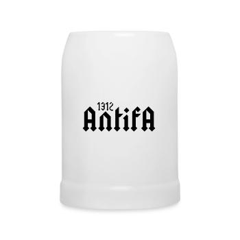 antifa 1312 - Beer Mug - white - Front