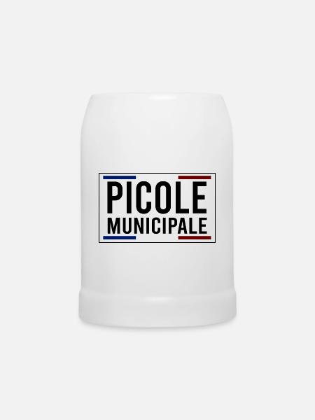 Städtische Picole - Bierkrug - Weiß