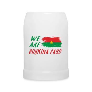 Wir sind Burkina Faso - Bierkrug - Weiß - Vorne