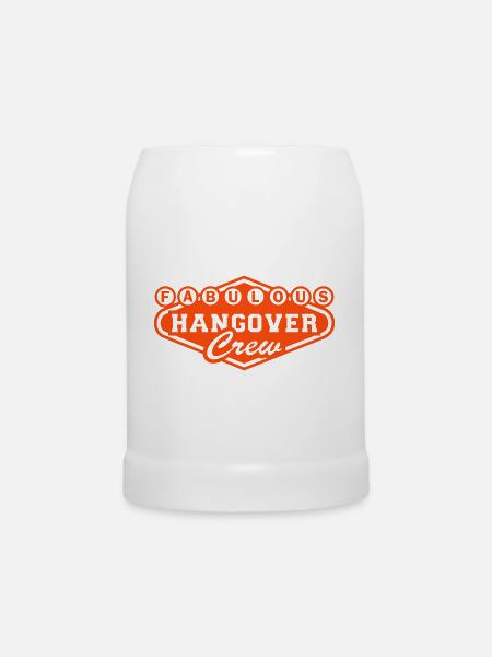 Fab. Hangover Crew - Bierkrug - Weiß