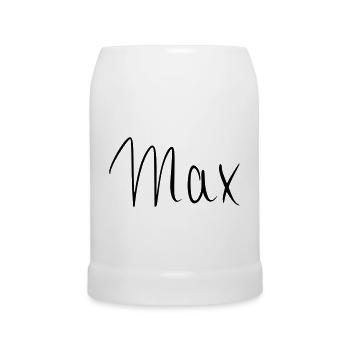 Max - Beer Mug - white - Front