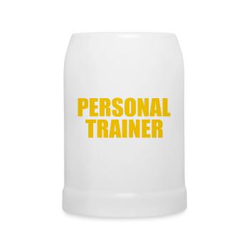 Personal trainer - Beer Mug - white - Front