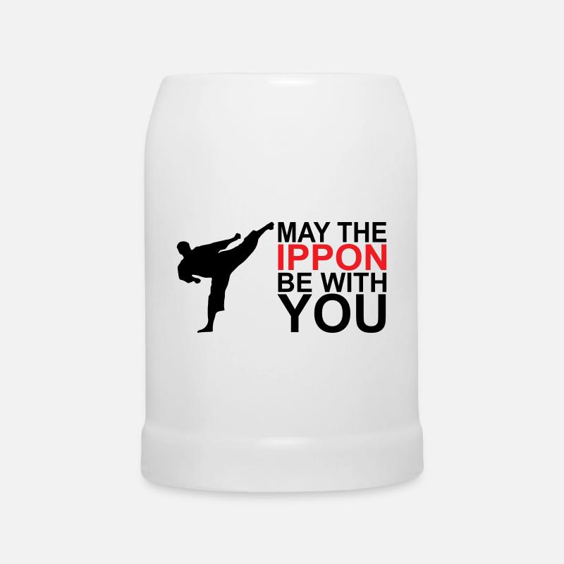 Que l’Ippon soit avec vous - Chope en céramique - blanc