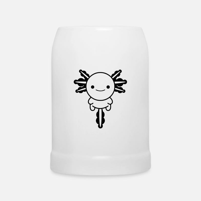 axolotl - Beer Mug - white