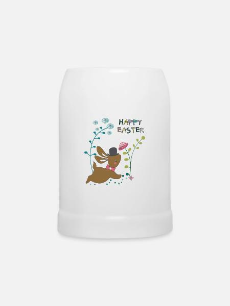 Happy Easter - Bierkrug - Weiß