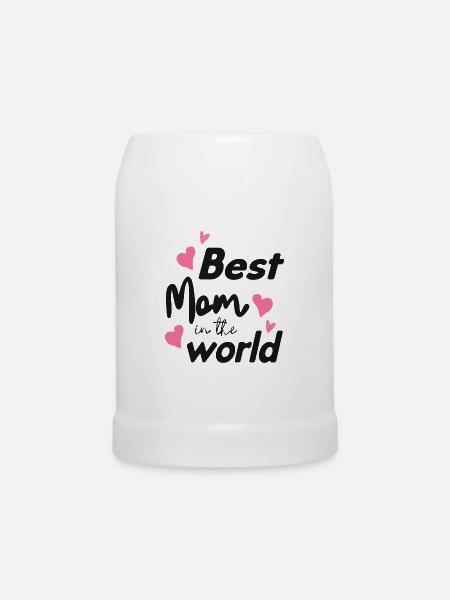 Best Mom - Bierkrug - Weiß
