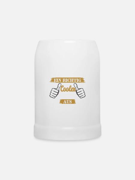 So sieht ein richtig cooler Lehrer aus - Bierkrug - Weiß