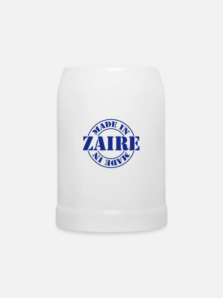 made in zaire m1k2 - Bierkrug - Weiß